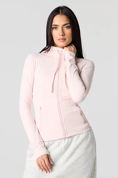 Active High Density Zip-Up Hoodie