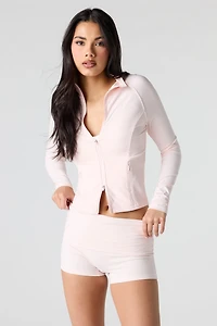 Active High Density Foldover Waist Short