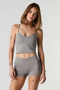 Short Active ruché au dos