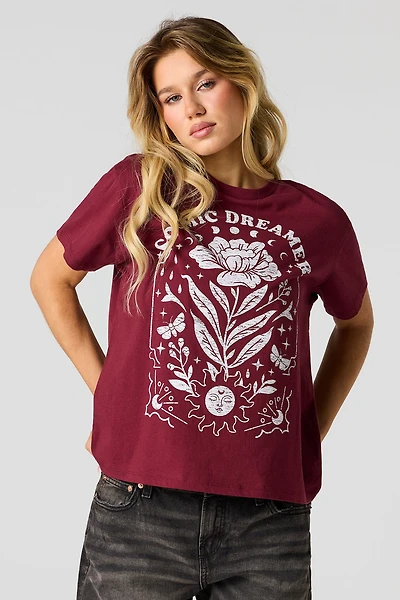 Mystic Graphic Boxy Boyfriend T-Shirt