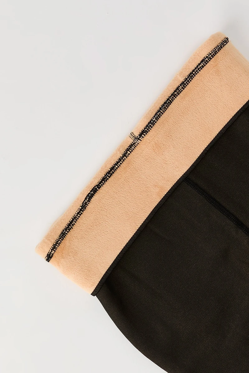 Collants en peluche doublés de molleton