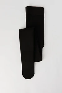 Collants côtelés doublés de similifourrure