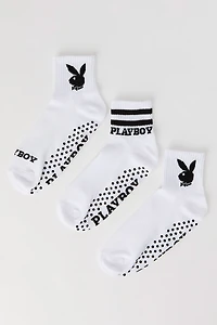 Playboy Grip Socks (3 Pack)