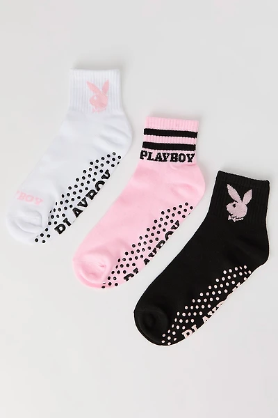 Playboy Grip Socks (3 Pack)
