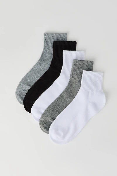 Ribbed Cuff Socks (5 Pack)