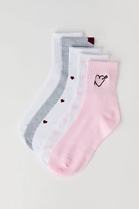 Chaussettes avec motif brodé (5 paires)