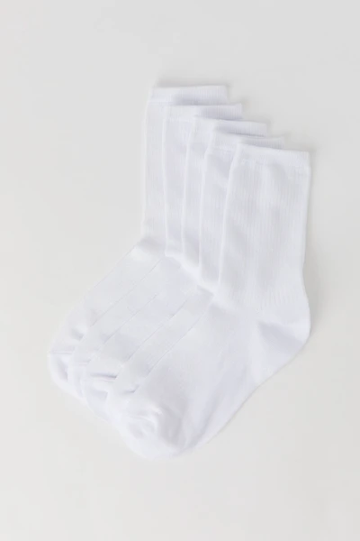 Solid Ribbed Socks (5 Pack)
