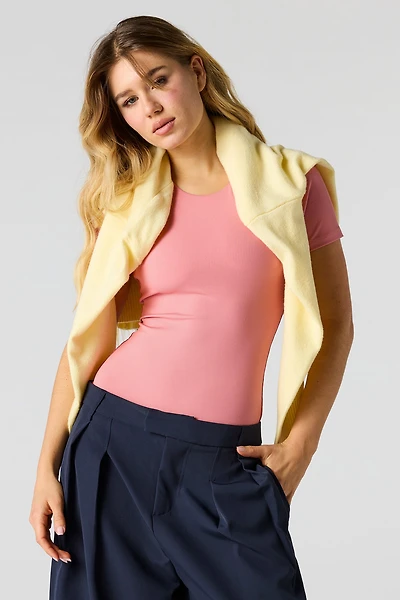 Contour Ribbed T-Shirt Bodysuit