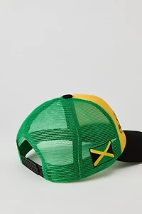 Jamaica Rhinestone Trucker Hat