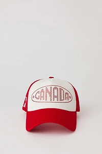 Canada Rhinestone Trucker Hat