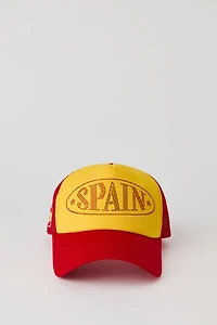 Spain Rhinestone Trucker Hat