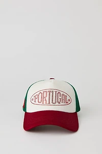 Portugal Rhinestone Trucker Hat