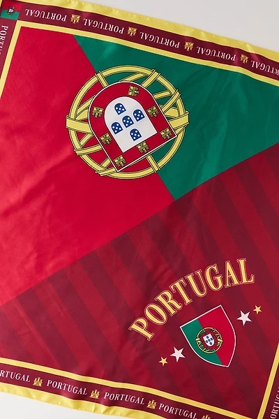 Écharpe en satin à imprimé Portugal