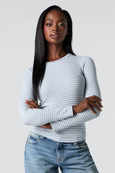 Ribbed Long Sleeve Top