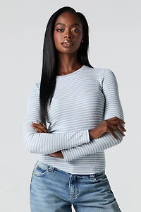 Ribbed Long Sleeve Top