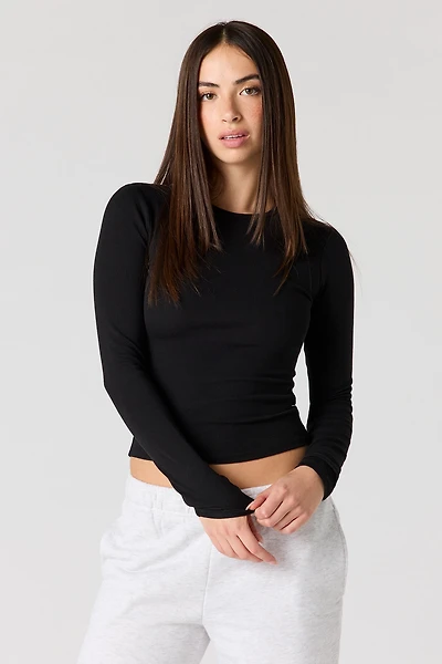 Classic Ribbed Long Sleeve Top