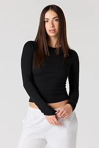 Classic Ribbed Long Sleeve Top