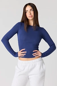 Classic Ribbed Long Sleeve Top