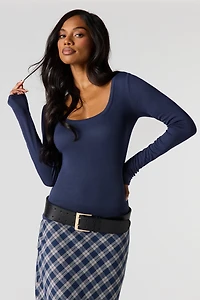 Ribbed Classic Long Sleeve Top