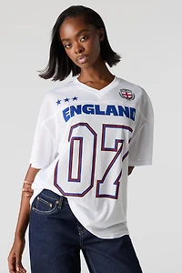 England Graphic Mesh Soccer Jersey