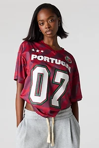 Portugal Graphic Mesh Soccer Jersey