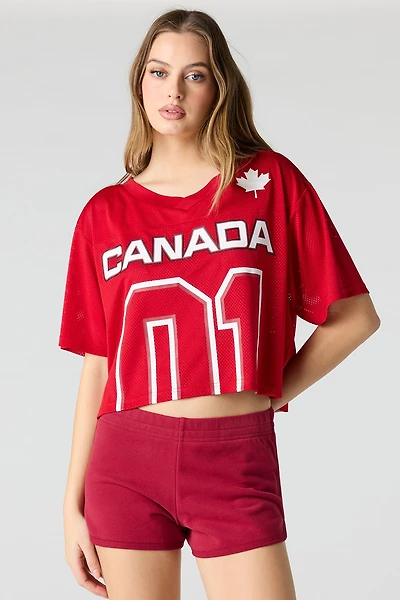 Canada Mesh Cropped Soccer Jersey