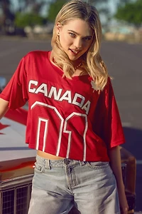 Canada Mesh Cropped Soccer Jersey