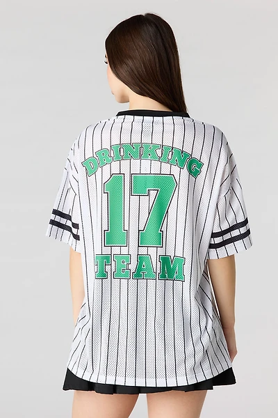 Jersey en filet à imprimé St. Patrick's Day