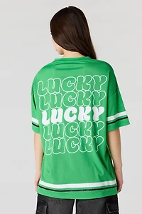 St. Patrick's Day Graphic Mesh Jersey