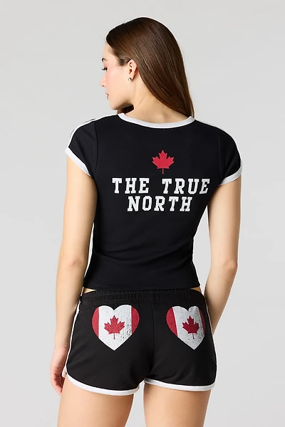 Canada Graphic Fleece Dolphin Short