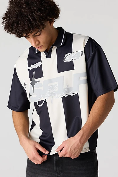 Graphic Mesh Soccer Jersey