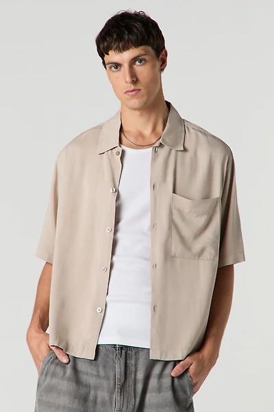 Boxy Button-Up Top