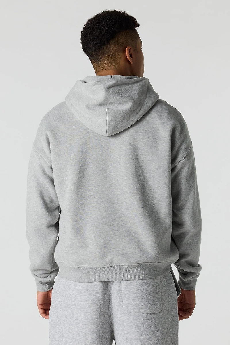 Haut carré à capuchon en molleton luxueux lourd