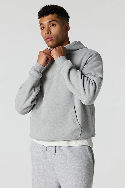 Haut carré à capuchon en molleton luxueux lourd