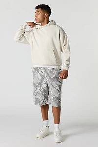 Haut carré à capuchon en molleton luxueux lourd