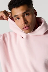 Haut carré à capuchon en molleton luxueux lourd