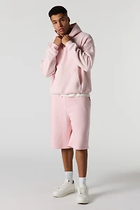 Haut carré à capuchon en molleton luxueux lourd