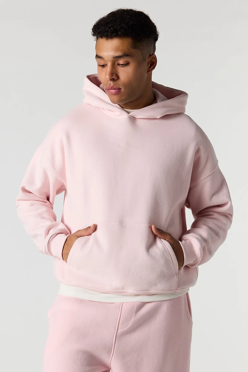 Haut carré à capuchon en molleton luxueux lourd