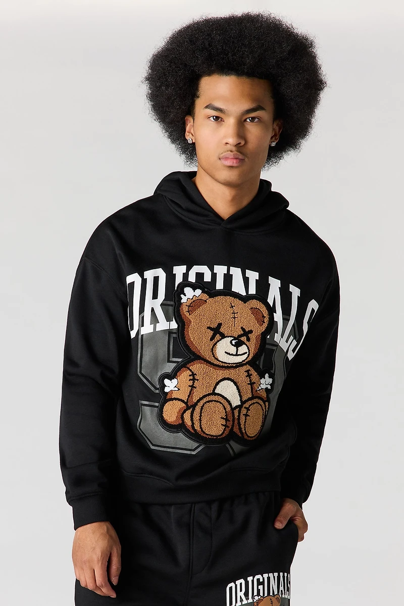 Graphic Boxy Fleece Hoodie