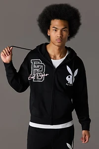 Playboy Graphic Fleece Zip-Up Hoodie