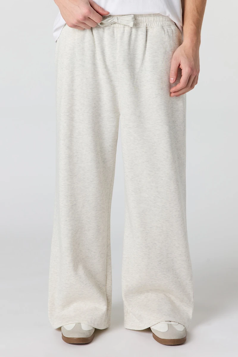 Pantalon d'entraînement à jambe large en molleton