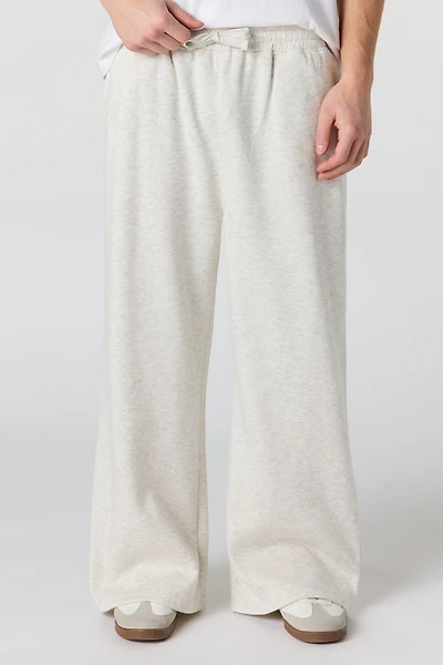 Pantalon d'entraînement à jambe large en molleton