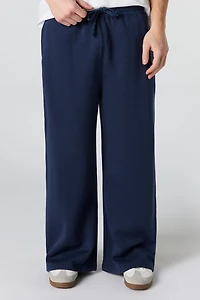 Fleece Wide Leg Sweatpant