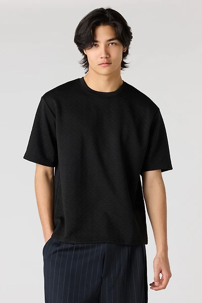 Textured Boxy T-Shirt