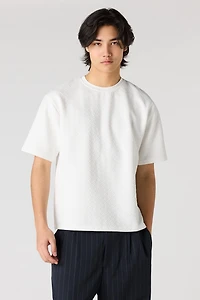 T-shirt carré texturé