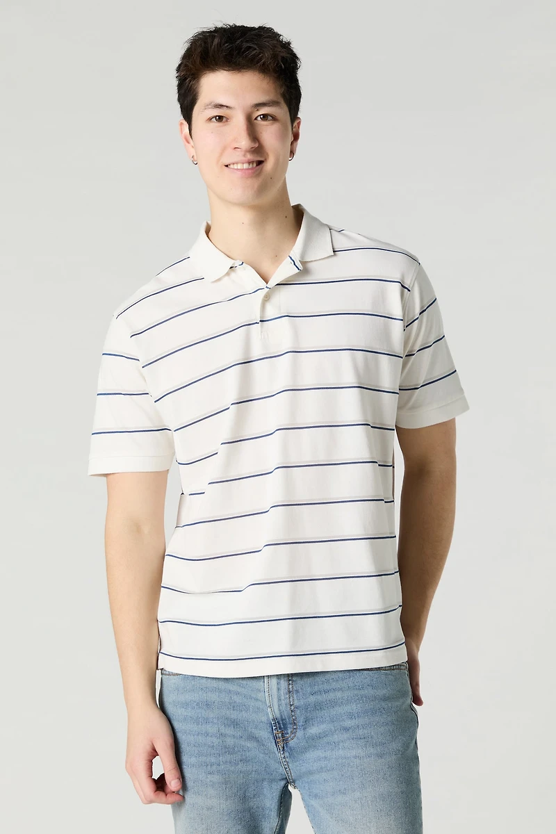 Striped Polo Top