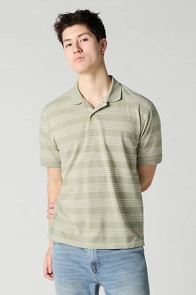 Multi Stripe Polo Top