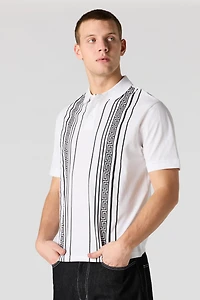 Polo avec rayures verticales