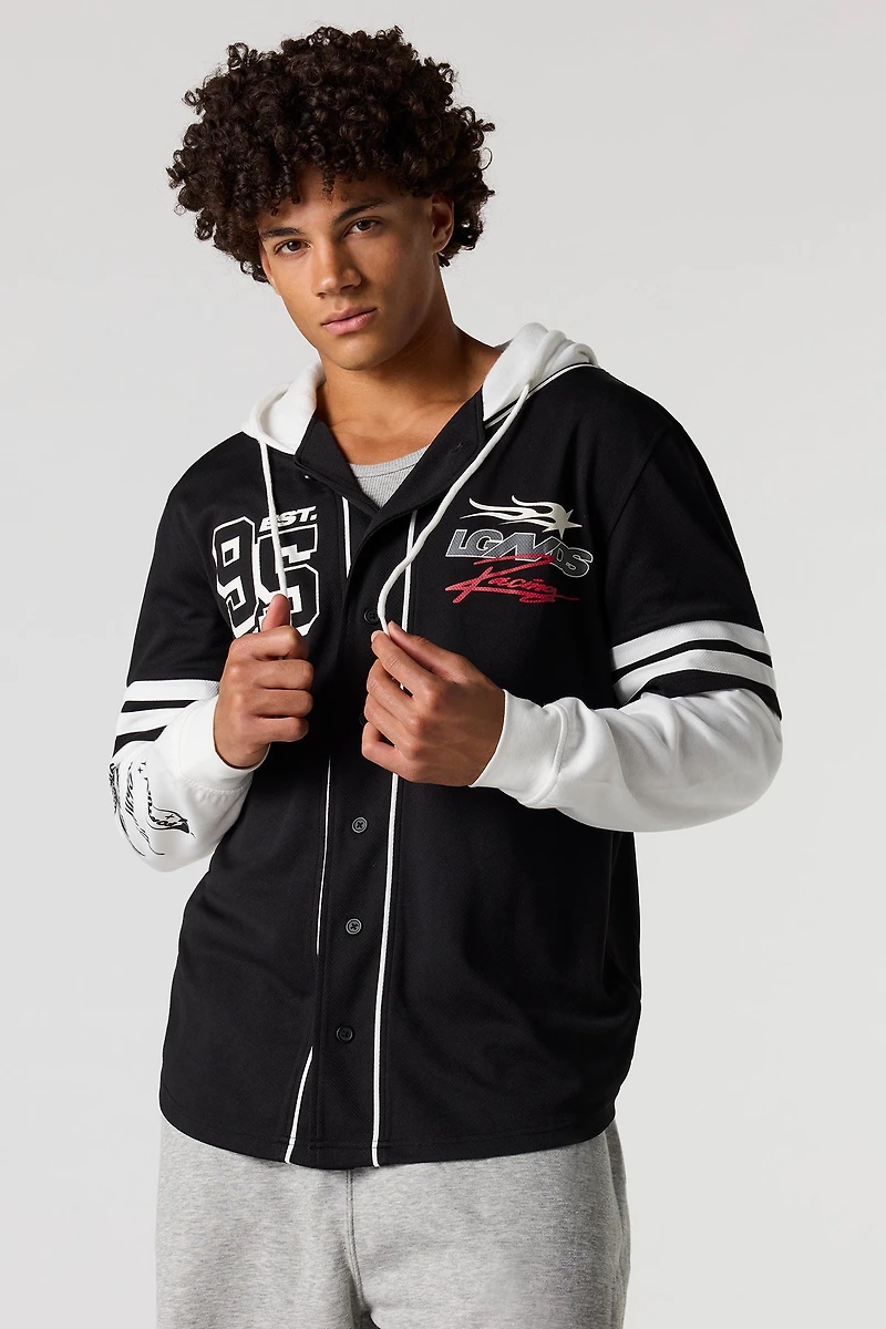 Legends Graphic Long Sleeve Hooded Jersey