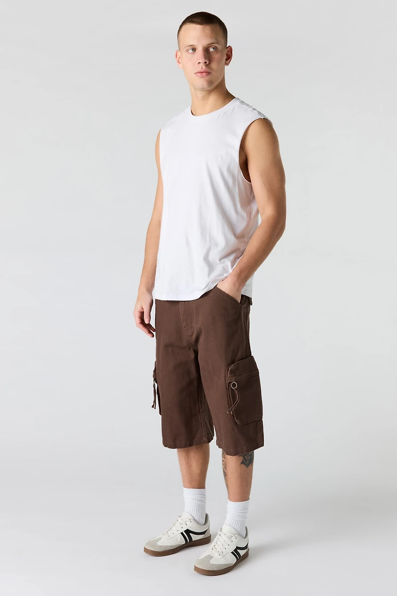 Denim Cargo Short